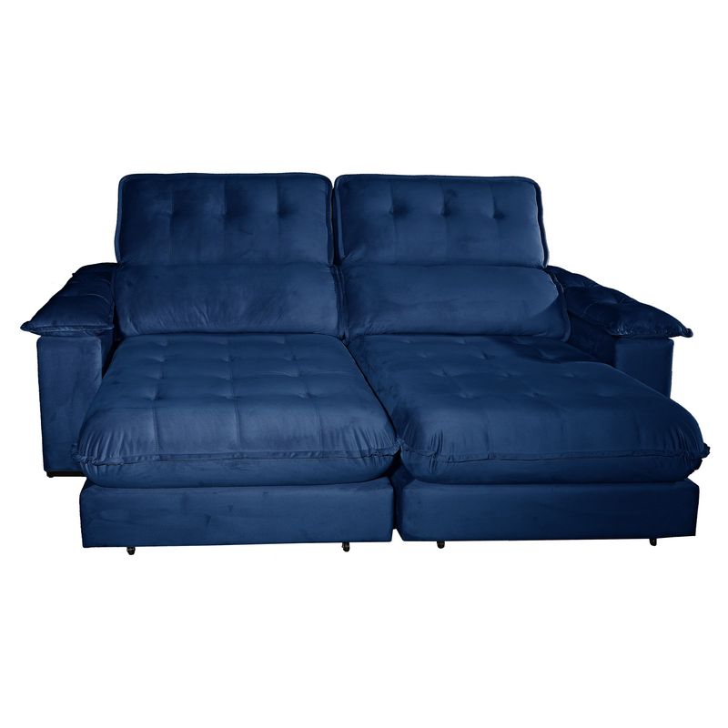 Sofa-Retratil-e-Reclinavel-Bom-Pastor-Girona-3-Lugares-210m-Molas-Ensacadas-Azul-Veludo-Luxo-4