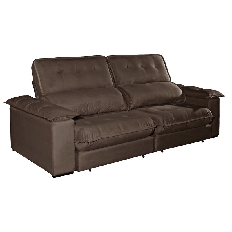 Sofa-Retratil-e-Reclinavel-Bom-Pastor-Girona-3-Lugares-210m-Molas-Ensacadas-Marrom-Veludo-Luxo-4