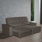 Sofa-Retratil-e-Reclinavel-Bom-Pastor-Girona-4-Lugares-250m-Molas-Ensacadas-Cinza-Veludo-Luxo-1