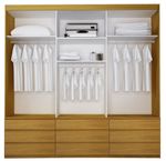 Guarda-Roupa-Casal-ECO-07-100--MDF-3-Portas-9-Gavetas-Bom-Pastor-Amendoa-3