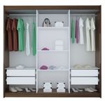 Guarda-Roupa-Casal-ECO-06-Crystal-Com-Espelho-100--MDF-3-Portas-4-Gavetas-Bom-Pastor-Branco-3