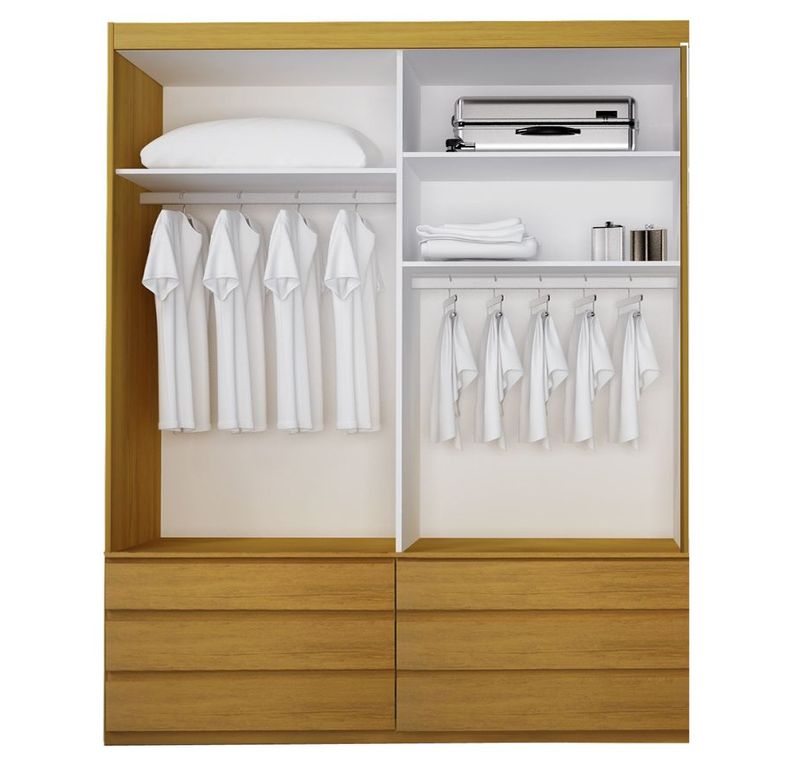 Guarda-Roupa-Solteiro-ECO-08-100--MDF-2-Portas-6-Gavetas-Bom-Pastor-Branco-3