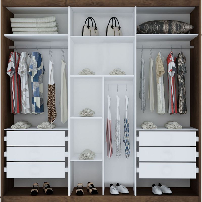 Guarda-Roupa-Casal-ECO-10-Com-Espelho-100--MDF-3-Portas-6-Gavetas-Bom-Pastor-Amendoa-Off-2