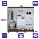 Guarda-Roupa-Casal-ECO-13-100--MDF-6-Portas-3-Gavetas-Bom-Pastor-Grafite-Noce-4