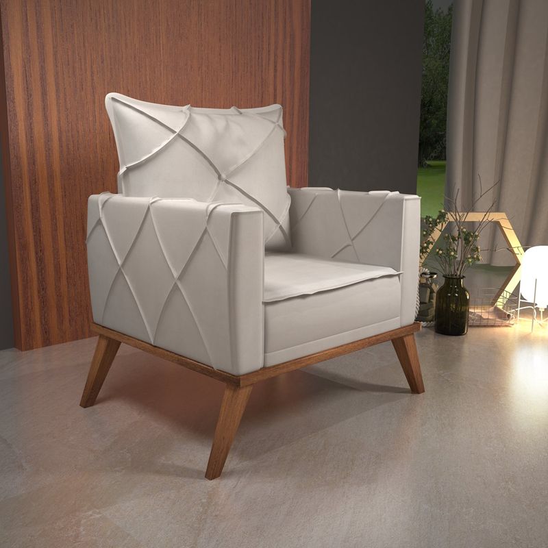 Poltrona-Decorativa-Dublin-Bom-Pastor-Madeira-Macica-Bege-Veludo-Luxo-1
