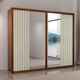 Guarda Roupa Casal Lux 2 Portas 6 Gavetas Bom Pastor Amêndoa/OFF Imagem 2