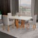 Sala de Jantar 180x90 Gabi 6 Cadeiras Bom Pastor Nat/Bege Imagem 3