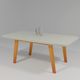 Sala de Jantar 160x80 Alba MDF/Vidro Bom Pastor Naturale/Off Imagem 2