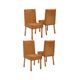 Conjunto 4 Cadeiras Yara Premium 100% MDF Bom Pastor Naturale/Caramelo Imagem 2