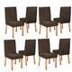 Conjunto 8 Cadeiras Yara Premium 100% MDF Bom Pastor Naturale/Marrom Imagem 3