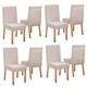 Conjunto 8 Cadeiras Yara Premium 100% MDF Bom Pastor Naturale/Bege Imagem 2