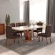 Sala de Jantar 160x80 Aurora 6 Cadeiras Bom Pastor AME/Marrom Imagem 3