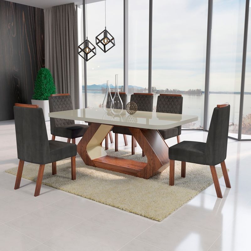 sala-de-jantar-160x80-lottus-mdf-vidro-6-cadeiras-bom-pastor-amendoa-cinza-img-3