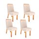 Conjunto 4 Cadeiras Viena 100% MDF Bom Pastor Naturale/Bege Imagem 3