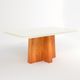 Mesa Zara 120x80 MDF/Vidro Bom Pastor Naturale Imagem 1