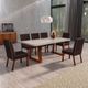 Sala de Jantar 160x80 Nina MDF/Vidro 6 Cadeiras Bom Pastor Ame/Marrom Imagem 1
