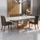Sala de Jantar 196x90 Mel MDF/Vidro OFF 6 Cadeiras Bom Pastor Nat/Marrom Imagem 6