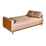 Sofá 3 Lugares 2,05m Retrátil e Reclinável Yara Bom Pastor Bege/Caramelo Imagem 6