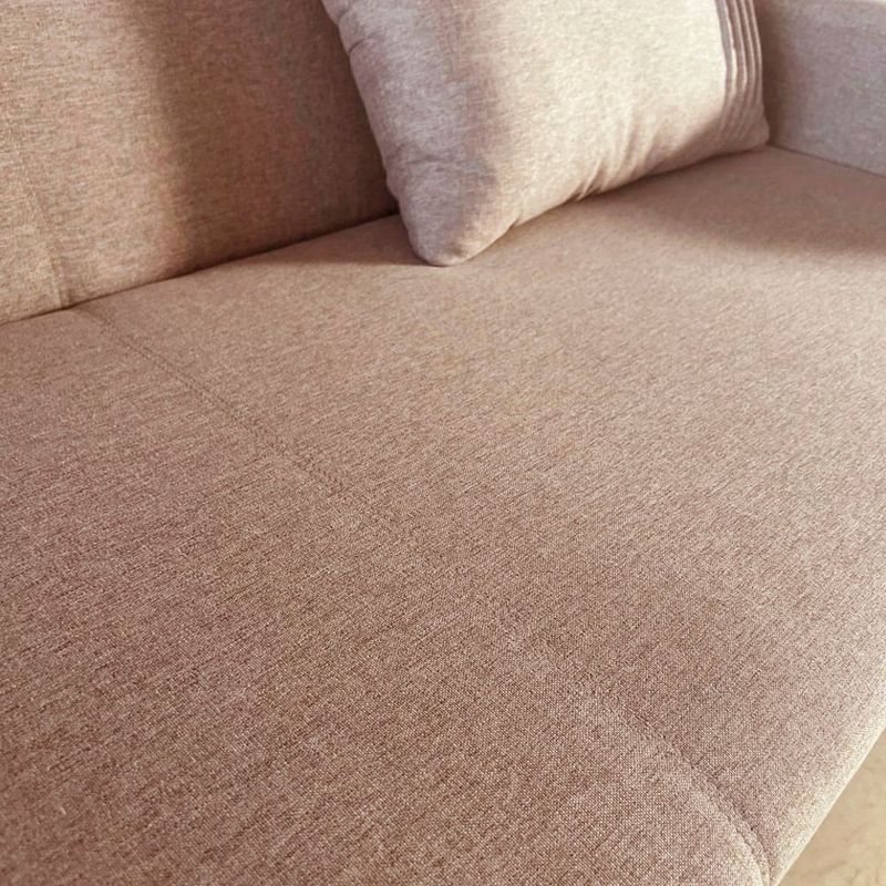 Sofá 3 Lugares 2,05m Retrátil e Reclinável Yara Bom Pastor Bege/Caramelo Imagem 2