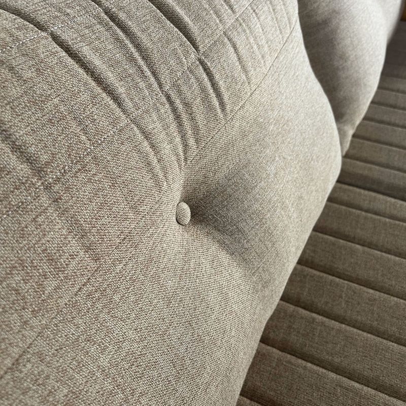 Sofá 3 Lugares Leona Bom Pastor Linho Bege Imagem 5