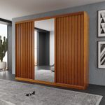 Guarda Roupa Casal Active 3 Portas 6 Gavetas Bom Pastor Naturale Imagem 2