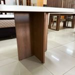 Sala de Jantar 90X90 Julie 4 Cadeiras Liz Bom Pastor Carvalho Cinza Imagem 4