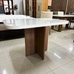 Sala de Jantar 90X90 Julie 4 Cadeiras Liz Bom Pastor Carvalho Cinza Imagem 5