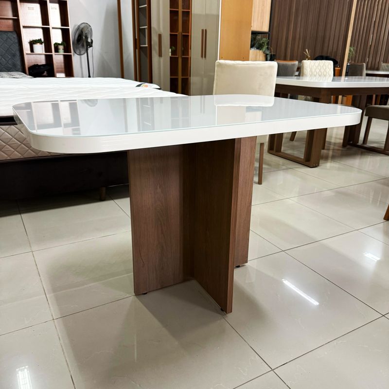 Sala de Jantar 90X90 Julie 4 Cadeiras Liz Bom Pastor Carvalho Cinza Imagem 5