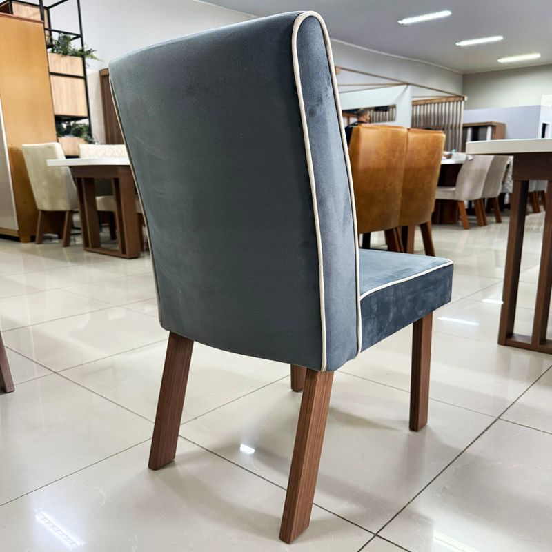 Sala de Jantar 120X80 Julie 4 Cadeiras Liz Bom Pastor Carvalho Cinza Imagem 2