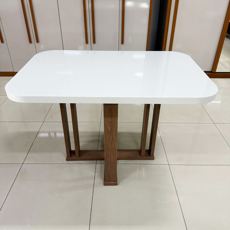 Sala de Jantar 120X80 Paris 4 Cadeiras Viena Bom Pastor Carvalho Cinza Imagem 4