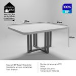 Sala de Jantar 120X80 Paris 4 Cadeiras Viena Bom Pastor Carvalho Cinza Imagem 2