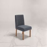 Sala de Jantar 160X80 Anne 6 Cadeiras Viena Bom Pastor Carvalho Cinza Imagem 2