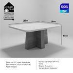 Sala de Jantar 160X80 Anne 6 Cadeiras Viena Bom Pastor Carvalho Cinza Imagem 1