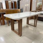 Sala de Jantar 220X110 Noah 8 Cadeiras Liz Bom Pastor Carvalho Cinza Imagem 5