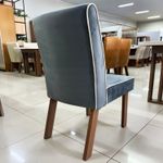 Sala de Jantar 220X110 Noah 8 Cadeiras Liz Bom Pastor Carvalho Cinza Imagem 2