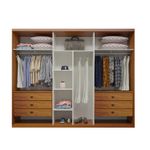 Guarda Roupa Casal Lisboa 6 Portas 6 Gavetas Bom Pastor Naturale Off Imagem 3