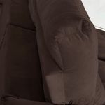 Sofá 2 Lugares 2,00m Retrátil e Reclinável Milano Bom Pastor Veludo Luxo Marrom Imagem 5