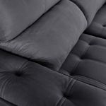 Sofá 2 Lugares 2,00m Retrátil e Reclinável Milano Bom Pastor Veludo Luxo Chumbo Imagem 2