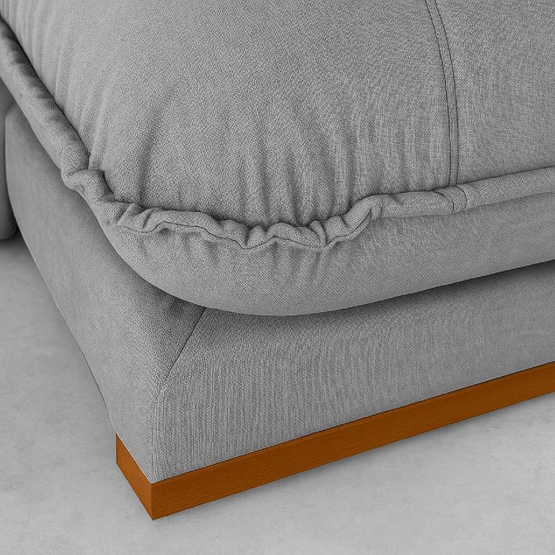 Sofá 2 Lugares 2,00m Retrátil e Reclinável Milano Bom Pastor Linho Cinza Imagem 6