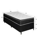 Colchão Solteiro D33 Paraiso com Box 088x188x48 Bom Pastor 088X188X48 M BCO (514-1/2040/2040(VG-621 Imagem 4
