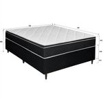 Colchão Casal D33 Paraiso + Base 138x188x48 Bom Pastor Imagem 5