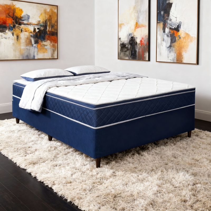 Colchão Casal D33 Magnus + Base 138x188x48 Bom Pastor Imagem 1
