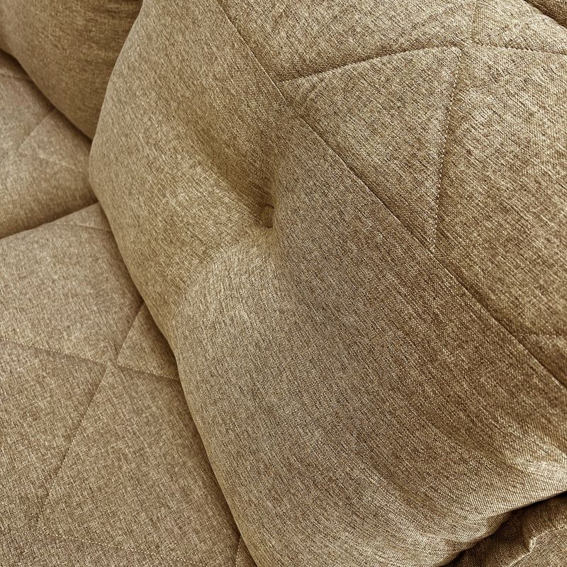 Sofá 2 Lugares 1,90x1,90m Canto Tera Plus Bom Pastor Linho Bege Imagem 1