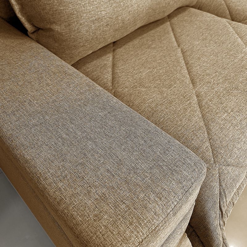 Sofá 2 Lugares 1,90x1,90m Canto Tera Plus Bom Pastor Linho Bege Imagem 3