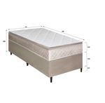 Colchão Solteiro D33 Platinum + Base 088x188x48 Bom Pastor Imagem 4