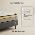 Colchão Casal D33 Platinum + Base 138x188x48 Bom Pastor Imagem 6