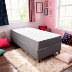 Colchão Solteiro Molas Ensacadas Elegancia + Base 088x188x50 Bom Pastor Imagem 1