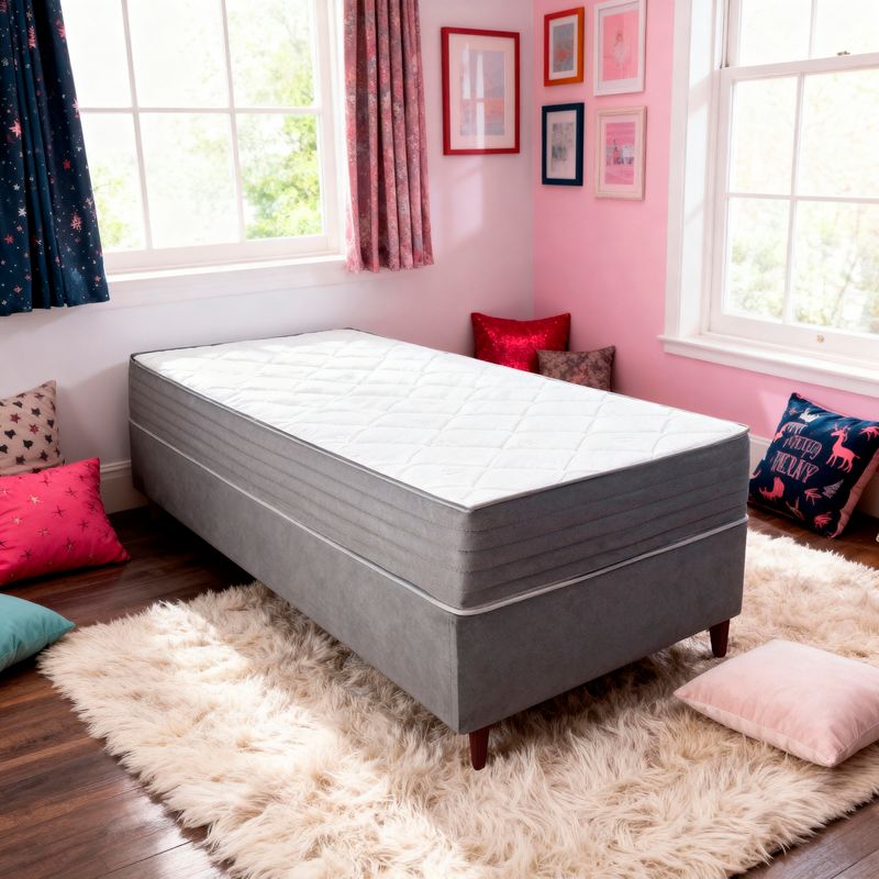 Colchão Solteiro Molas Ensacadas Elegancia + Base 088x188x50 Bom Pastor Imagem 1