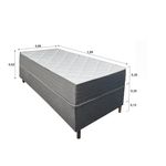 Colchão Solteiro Molas Ensacadas Elegancia + Base 088x188x50 Bom Pastor Imagem 5