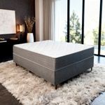 Colchão Casal Molas Ensacadas Elegancia + Base 138x188x50 Bom Pastor Imagem 4